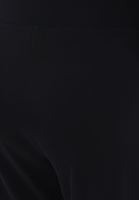 Bayan Siyah Tokalı Straight-Fit Pantolon