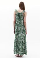 Bayan Çok Renkli Halter Yaka Bağlamalı Elbise