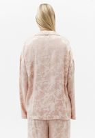 Bayan Pembe Jakarlı Oversize Gömlek