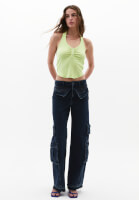 Bayan Yeşil U Yaka Atlet