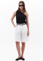 Bayan Siyah Tek Omuzlu Bluz