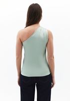 Bayan Yeşil Tek Omuzlu Bluz