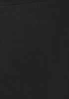 Bayan Siyah Yüksek Bel Yırtmaçlı Midi Etek