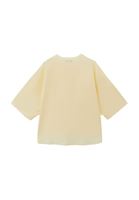 Bayan Sarı Oversize Cepli Gömlek