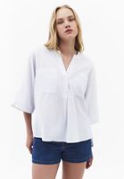 Bayan Çok Renkli Oversize Çizgili Gömlek