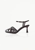 Bayan Kahverengi Tokalı Topuklu Ayakkabı