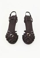 Bayan Kahverengi Tokalı Topuklu Ayakkabı