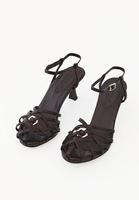 Bayan Kahverengi Tokalı Topuklu Ayakkabı