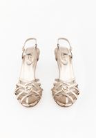 Bayan Altın Tokalı Topuklu Ayakkabı