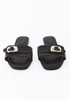 Bayan Kahverengi Tokalı Terlik