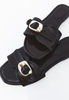 Bayan Kahverengi Tokalı Terlik