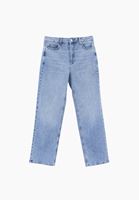 Bayan Mavi Straight-Fit Denim Pantolon
