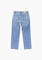 Bayan Mavi Straight-Fit Denim Pantolon