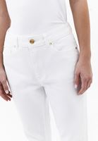 Bayan Beyaz Straight-Fit Denim Pantolon