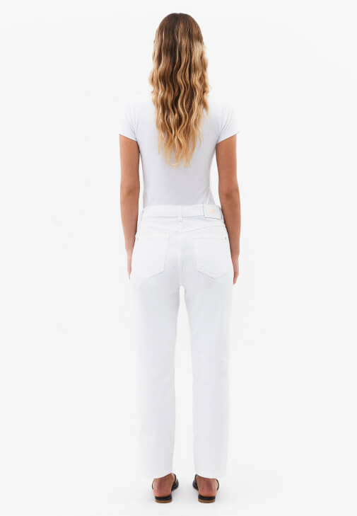 Denim Pantolon ve Kapitoneli Mont Kombini