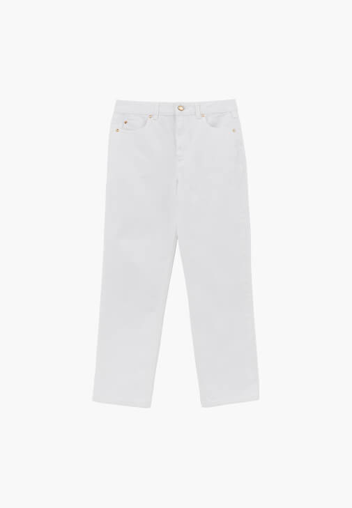 Denim Pantolon ve Kapitoneli Mont Kombini