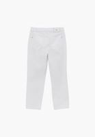 Bayan Beyaz Straight-Fit Denim Pantolon