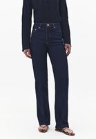 Bayan Mavi Straight-Fit Denim Pantolon