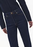 Bayan Mavi Straight-Fit Denim Pantolon