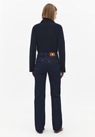 Bayan Mavi Straight-Fit Denim Pantolon