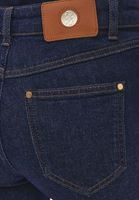 Bayan Mavi Straight-Fit Denim Pantolon