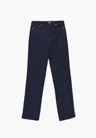 Bayan Mavi Straight-Fit Denim Pantolon