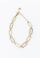 Bayan Altın Taş Detaylı Bileklik