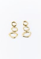 Bayan Altın Sallantılı Küpe