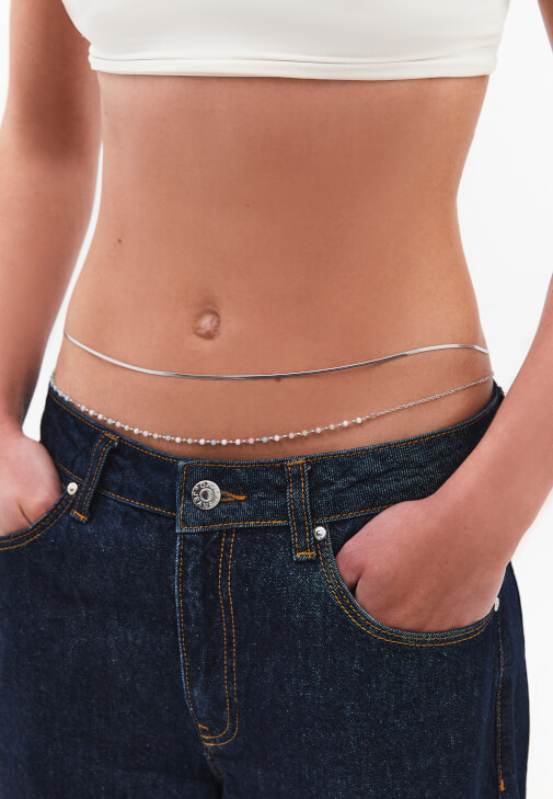 Çok Renkli Bel Zinciri