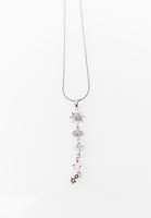 Bayan Gümüş Uç Detaylı Kolye