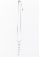 Bayan Gümüş Uç Detaylı Kolye