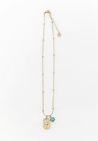 Bayan Altın Uç Detaylı Kolye