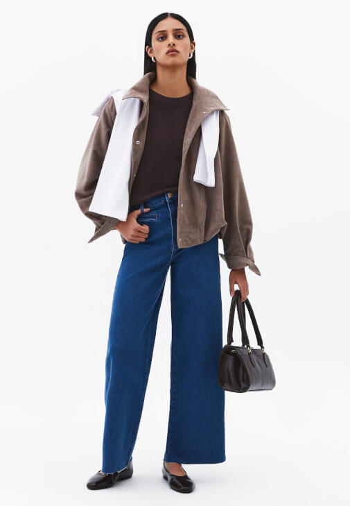  Denim Pantolon ve Ceket Kombini