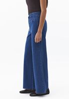 Bayan Mavi Ultra Yüksek Bel Wide-Leg Pantolon