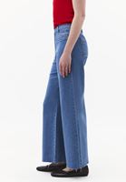 Bayan Mavi  Ultra Yüksek Bel Wide-Leg Pantolon