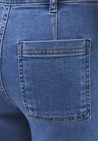 Bayan Mavi  Ultra Yüksek Bel Wide-Leg Pantolon