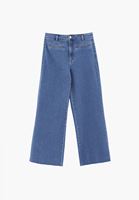 Bayan Mavi  Ultra Yüksek Bel Wide-Leg Pantolon