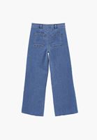 Bayan Mavi  Ultra Yüksek Bel Wide-Leg Pantolon