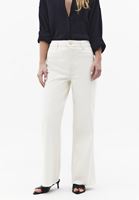 Bayan Bej  Ultra Yüksek Bel Wide-Leg Pantolon