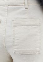 Bayan Bej  Ultra Yüksek Bel Wide-Leg Pantolon