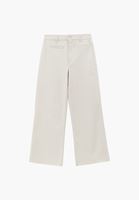 Bayan Bej  Ultra Yüksek Bel Wide-Leg Pantolon