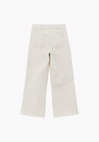 Bayan Bej  Ultra Yüksek Bel Wide-Leg Pantolon