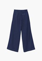 Bayan Lacivert Wide-Leg Denim Pantolon ( TENCEL™ )