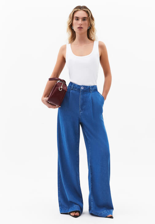 Mavi Wide-Leg Denim Pantolon ( TENCEL™ )