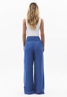 Bayan Mavi Wide-Leg Denim Pantolon ( TENCEL™ )