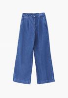 Bayan Mavi Wide-Leg Denim Pantolon ( TENCEL™ )
