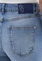 Bayan Mavi Wide-Leg Denim Pantolon