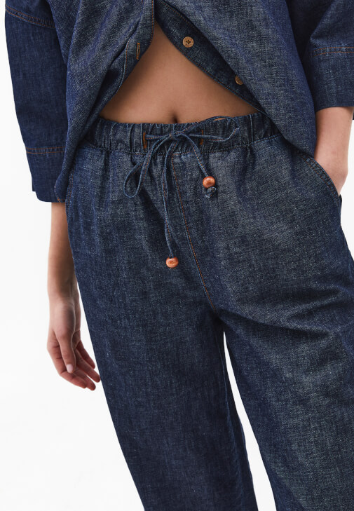 Keten Karışımlı Pantolon ve Keten Gömlek Kombini