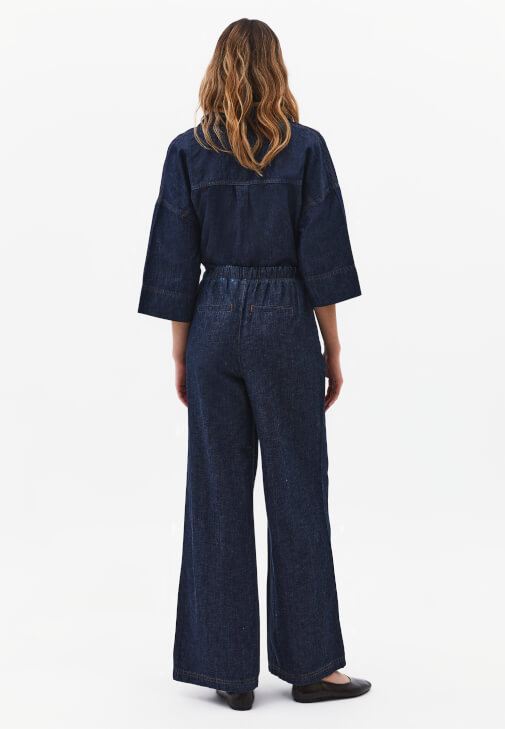 Keten Karışımlı Pantolon ve Keten Gömlek Kombini