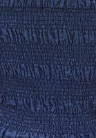 Bayan Lacivert Straplez Denim Bluz